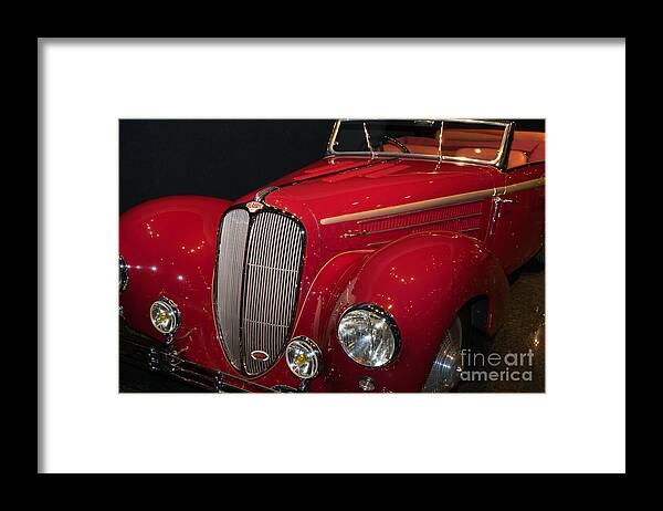 Transportation Framed Print featuring the photograph 1947 Delahaye Type 135MS Guillore Roadster DSC2602 by Wingsdomain Art and Photography