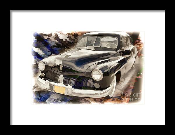 Painting Framed Print featuring the painting 1949 Mercury Classic Car Painting in Color 3192.02 by M K Miller