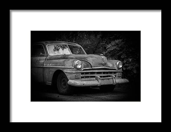 Chrysler Framed Print featuring the photograph 1950 Chrysler Windsor by Kathleen Scanlan
