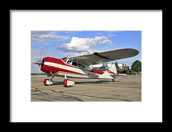 Cessna Framed Print featuring the photograph 1951 Cessna 195 by Dan Myers