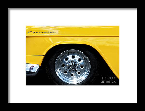 Chevrolet Framed Print featuring the photograph 1955 Chevrolet Abstract by Tim Gainey