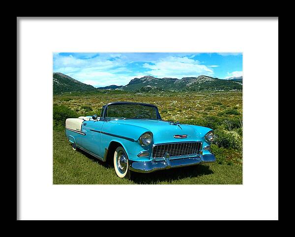 1955 Chevrolet Framed Print featuring the photograph 1955 Chevrolet Convertible by Tim McCullough