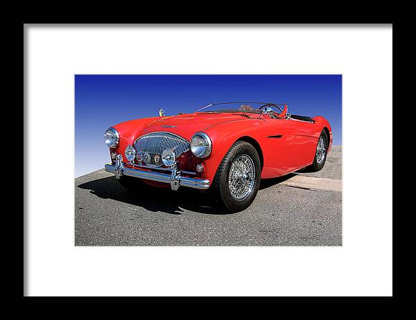 1956 Framed Print featuring the photograph 1956 Austin Healey by Paul Cannon