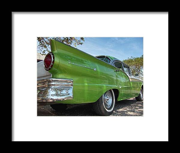 Ford Framed Print featuring the photograph 1957 Ford Fairlane 500 by Mary Lee Dereske