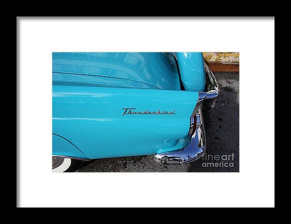 Ford Framed Print featuring the photograph 1958 Ford Thunderbird Detail by Christiane Schulze Art And Photography