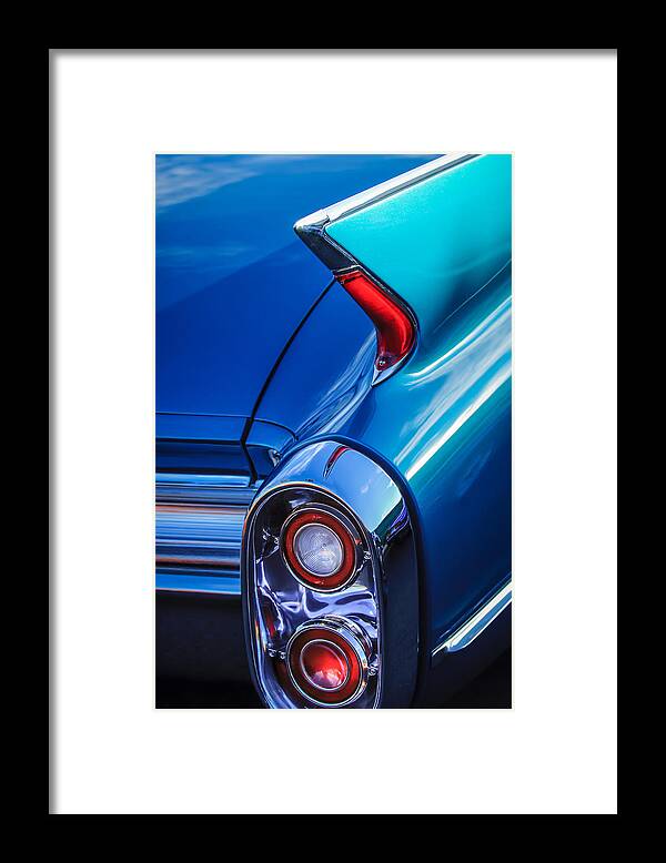 1960 Cadillac Series 62 Convertible Taillight Framed Print featuring the photograph 1960 Cadillac Series 62 Convertible Taillight -1040c by Jill Reger