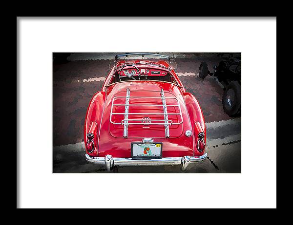 1960 Mga Framed Print featuring the photograph 1960 MGA 1600 Convertible by Rich Franco