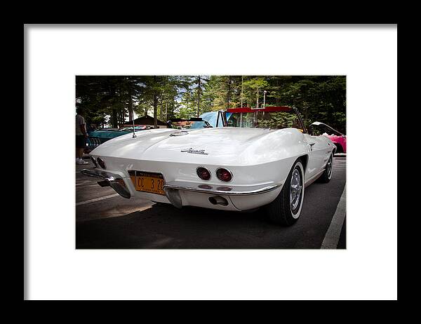 63 Framed Print featuring the photograph 1963 Chevrolet Corvette Stingray Convertible by David Patterson