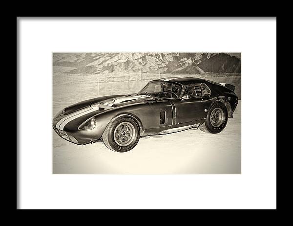 1964 Ford Mustang Cobra Steering Wheel Photographs Framed Print featuring the photograph 1964 Cobra Daytona Coupe by Klm Studioline