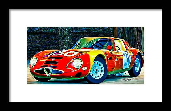 1965 Alfa Romeo Giulia Tz2 Framed Print By Tom Sachse