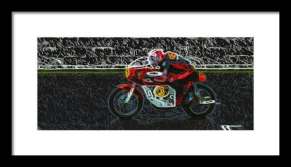 Honda Framed Print featuring the photograph 1966 Honda CR 450 Motorcycle by John Colley