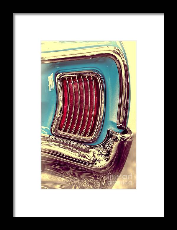 Pontiac Framed Print featuring the photograph 1966 Pontiac Tempest Taillight by Henry Kowalski