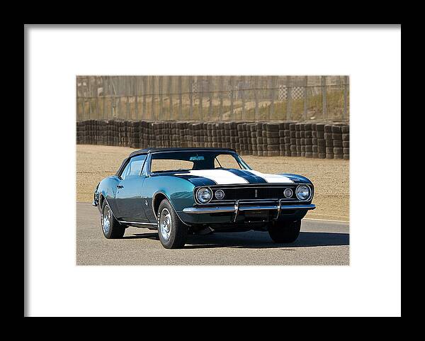 Alloy Framed Print featuring the photograph 1967 Camaro Convertible by Dave Koontz