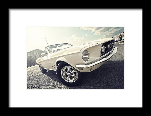 Berlin Framed Print featuring the photograph 1968 Ford mustang convertible by Dennis Gerbeckx