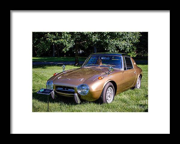 1968 Toyota Sports 800 Framed Print featuring the photograph 1968 Toyota Sports 800 by Grace Grogan