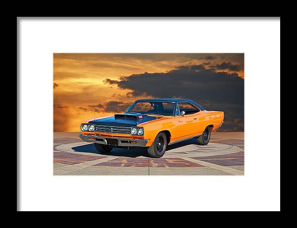 Alloy Framed Print featuring the photograph 1969 Plymouth 440 6BL Roadrunner by Dave Koontz