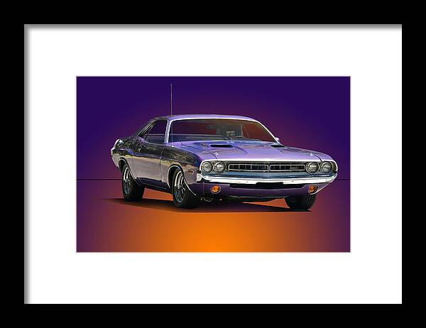 Alloy Framed Print featuring the photograph 1971 Dodge Challenger RT by Dave Koontz