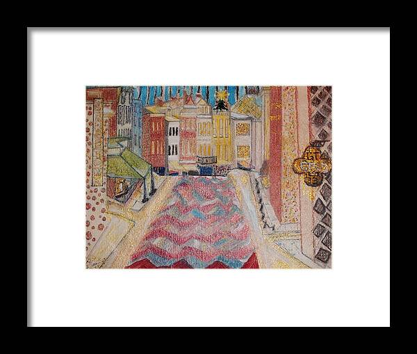 Georgetown Framed Print featuring the painting 1980 Georgetown by Leslie Byrne
