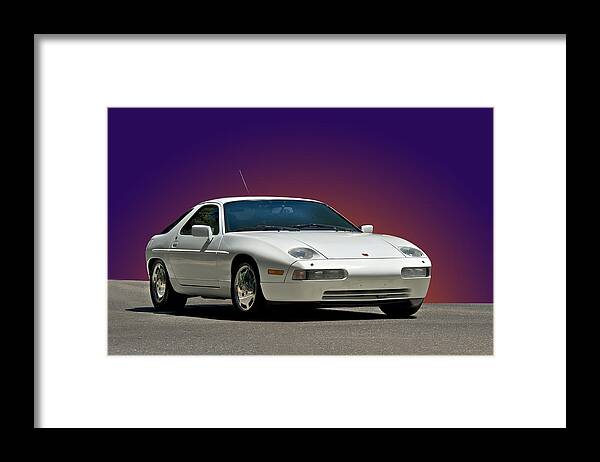 Auto Framed Print featuring the photograph 1987 Porsche 928 S4 by Dave Koontz