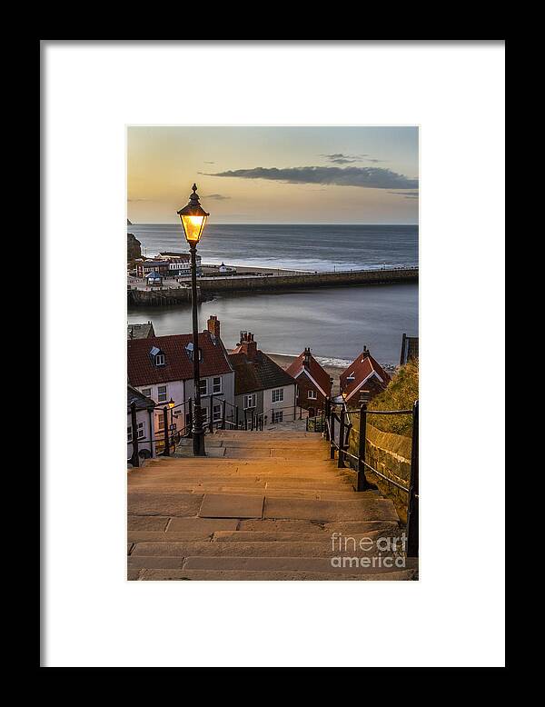 Whitby Framed Print featuring the photograph 199 Steps Of Whitby by Sandra Cockayne ADPS
