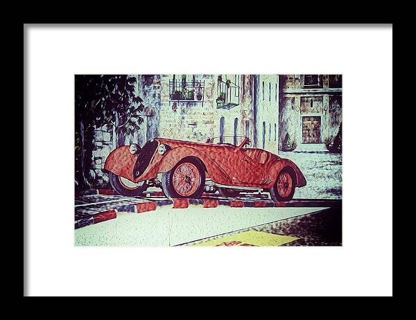 1937 Alfa Romeo 8c 2900a Photographs Framed Print featuring the painting 1937 Alfa Romeo 8C 2900A #2 by Klm Studioline
