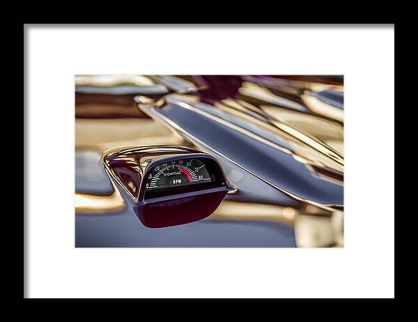 Car Show Framed Print featuring the photograph 1969 Pontiac GTO Tach #2 by Ron Pate