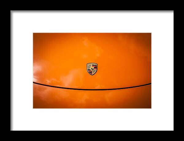 2008 Porsche Boxster Framed Print featuring the photograph 2008 Porsche Limited Edition Orange Boxster by Rich Franco