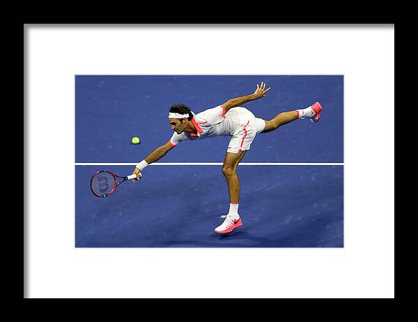 Tennis Framed Print featuring the photograph 2015 U.s. Open - Day 14 by Maddie Meyer