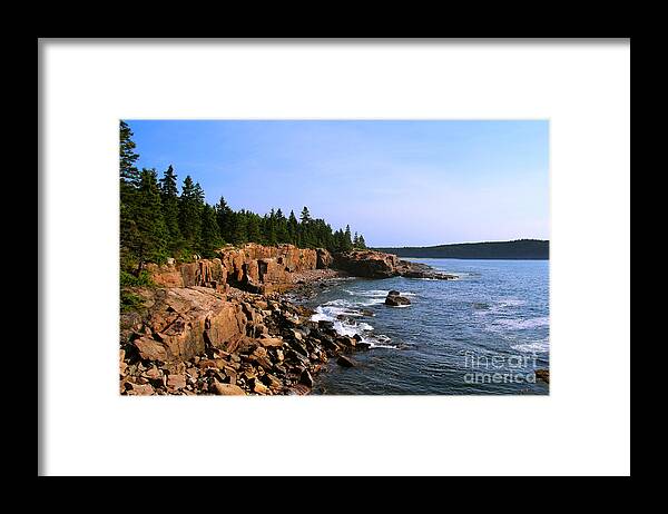 Landscape Framed Print featuring the photograph Acadia Coast by Jemmy Archer
