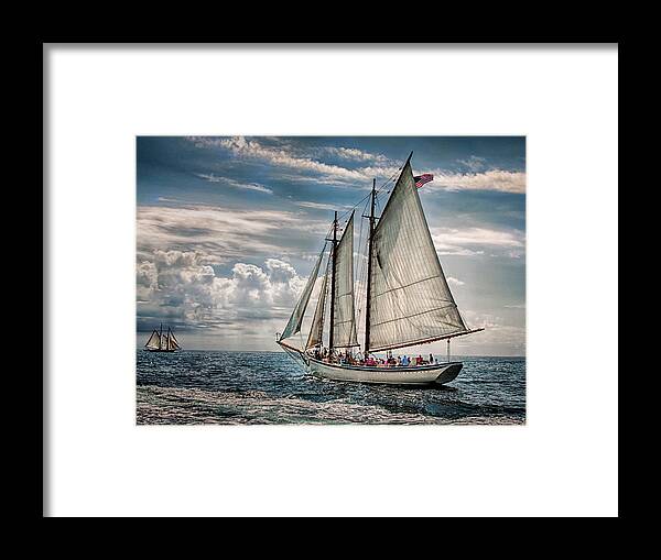 Schooner Framed Print featuring the photograph American Eagle by Fred LeBlanc