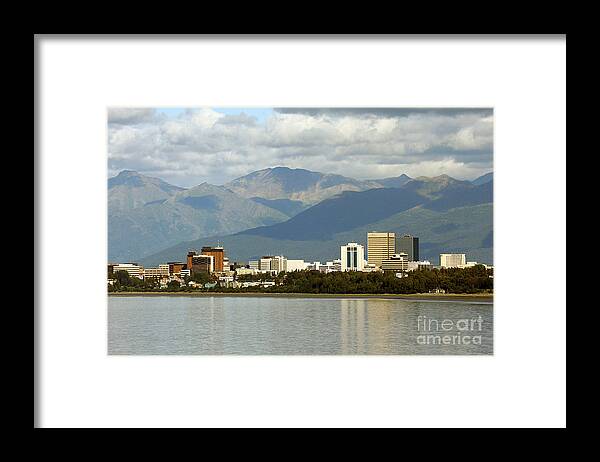 Alaska Framed Print featuring the photograph Anchorage Skyline #2 by Bill Cobb