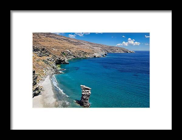 Aegean Framed Print featuring the photograph Andros island - Greece #2 by Constantinos Iliopoulos