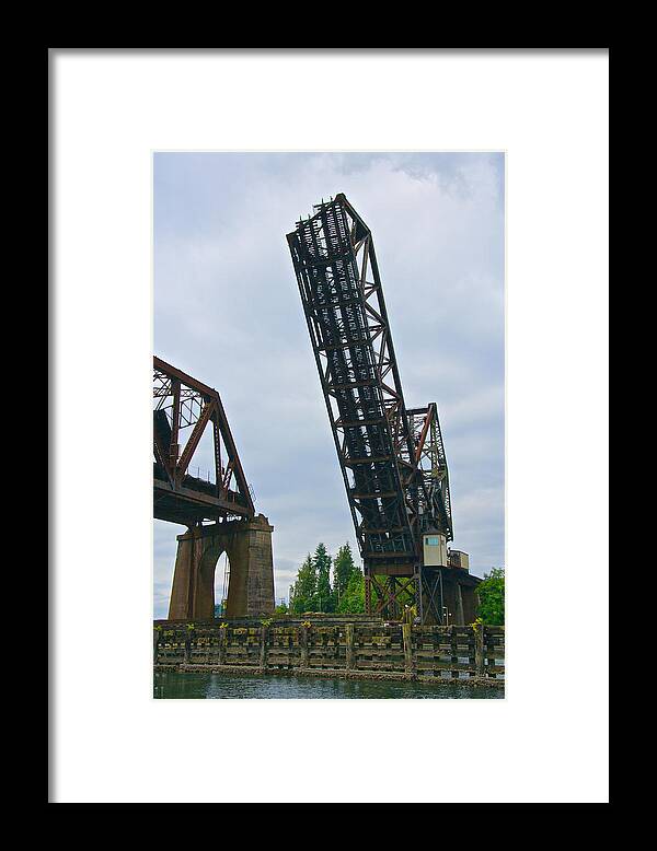 Great Framed Print featuring the photograph Ballard Rail Bridge #2 by Steven Lapkin