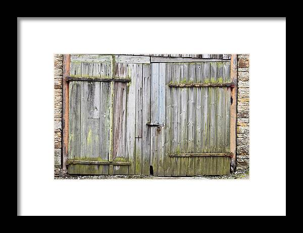 Abandoned Framed Print featuring the photograph Barn door #2 by Tom Gowanlock