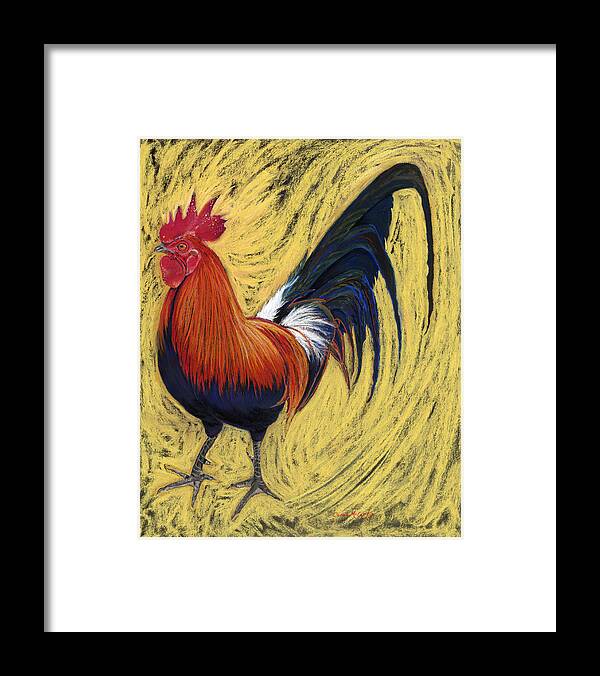Kitchen Framed Print featuring the painting Barnyard Trouble #2 by Carol McCarty
