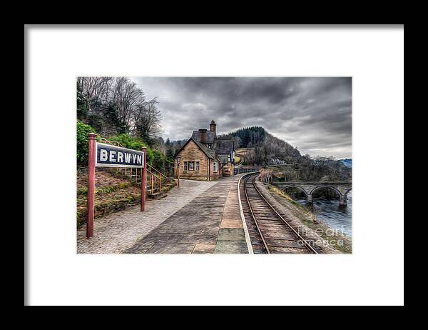 Berwyn Framed Print featuring the photograph Berwyn Railway Station #2 by Adrian Evans