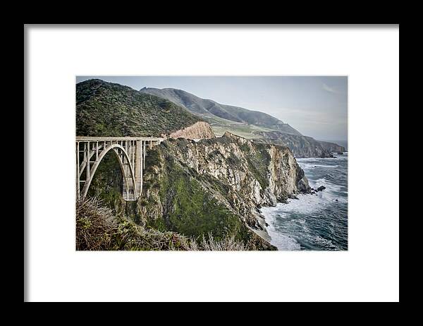 Bixby Framed Print featuring the photograph Bixby Bridge Vista #2 by Heather Applegate