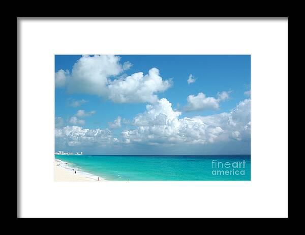Beach Framed Print featuring the photograph Cancun Beach #1 by Charline Xia