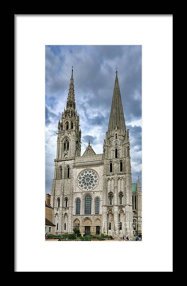 France Framed Print featuring the photograph Chartres Cathedral #2 by Olivier Le Queinec