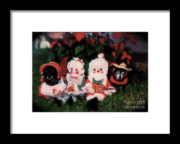 Christmas Framed Print featuring the photograph Christmas Dolls by Alice Terrill