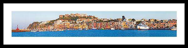 Photography Framed Print featuring the photograph City At Waterfront, Marina Grande #2 by Panoramic Images