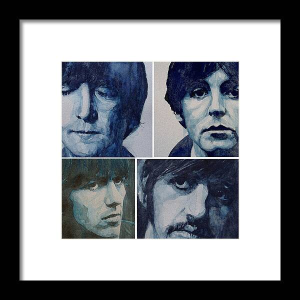 The Beatles Framed Print featuring the painting Come Together by Paul Lovering