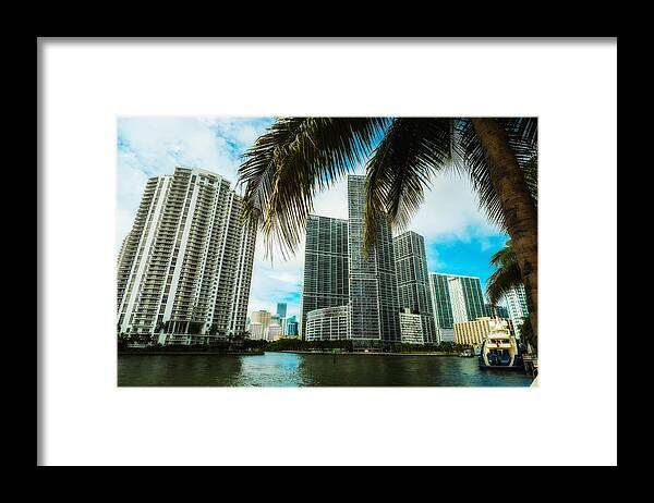 Architecture Framed Print featuring the photograph Downtown Miami by Raul Rodriguez