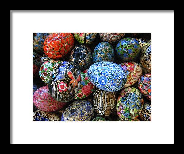 Eggs Framed Print featuring the photograph Egg Basket #2 by Sylvia Thornton