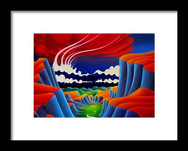 Magical Framed Print featuring the painting Escalante #2 by Richard Dennis