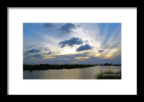 Everglades Calm Sunset. Framed Print featuring the photograph Everglades Calm Sunset. #2 by Robert Birkenes