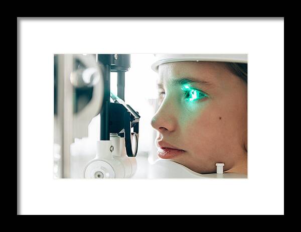 Advice Framed Print featuring the photograph Eye Check up #2 by Ferrantraite
