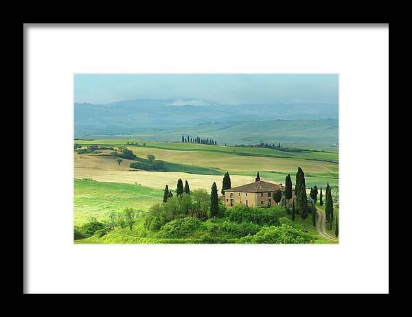 Scenics Framed Print featuring the photograph Farm In Tuscany #2 by Mammuth
