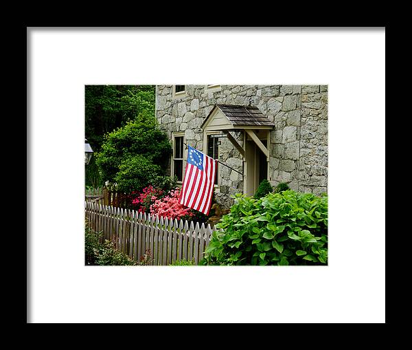 Old Framed Print featuring the photograph Flying the Flag #2 by Richard Reeve