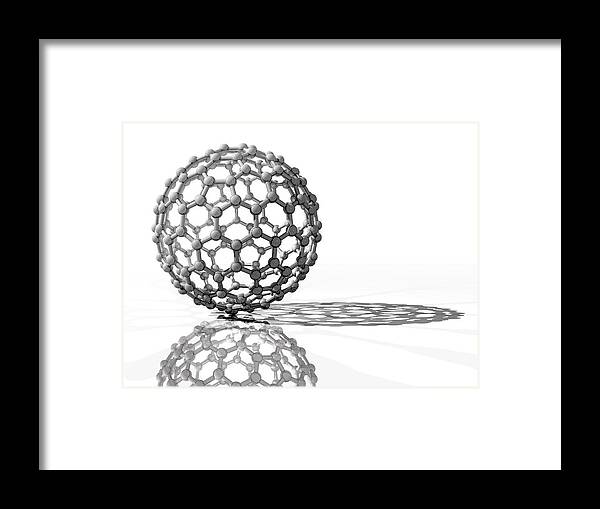 C180 Framed Print featuring the photograph Fullerene Molecule by Laguna Design